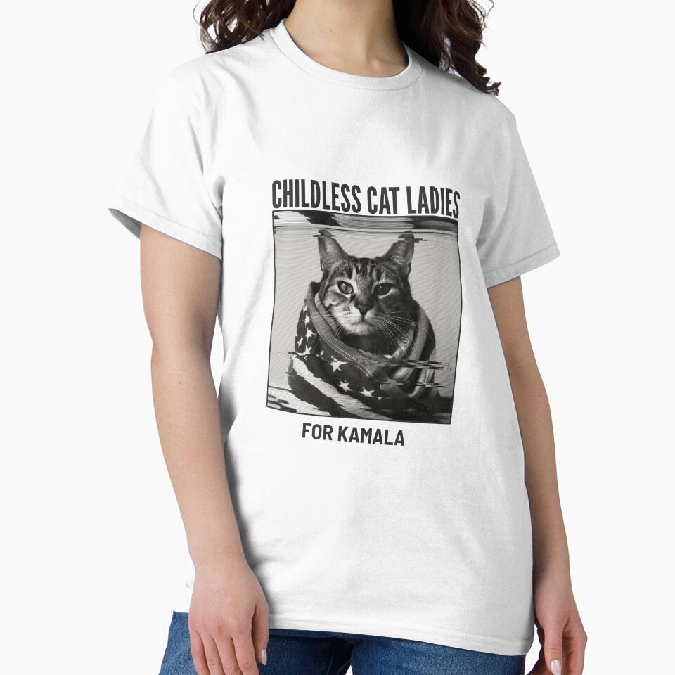 Childless Cat Ladies For Kamala by LunabelleTees