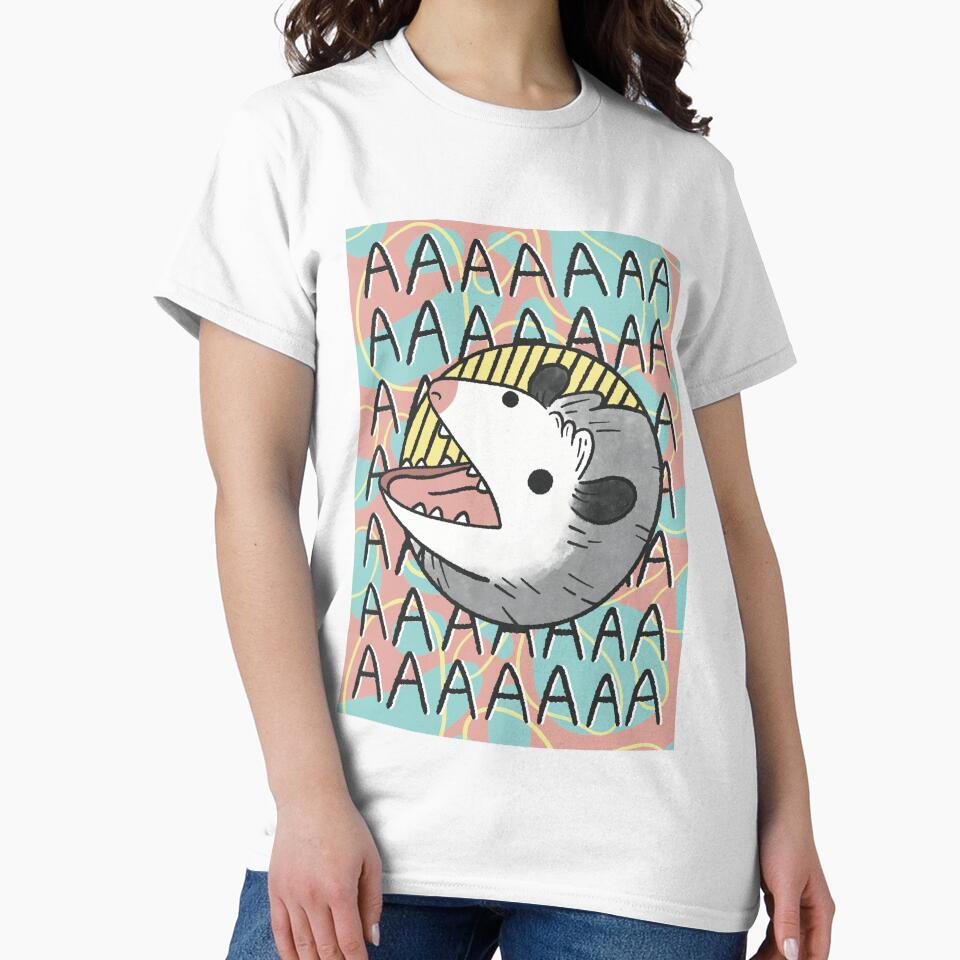 Opossum Screm by stephaniedraws