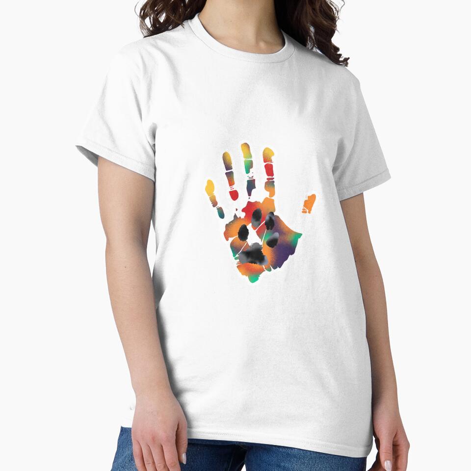 Animal paw with Handprint by SaavyVetTech