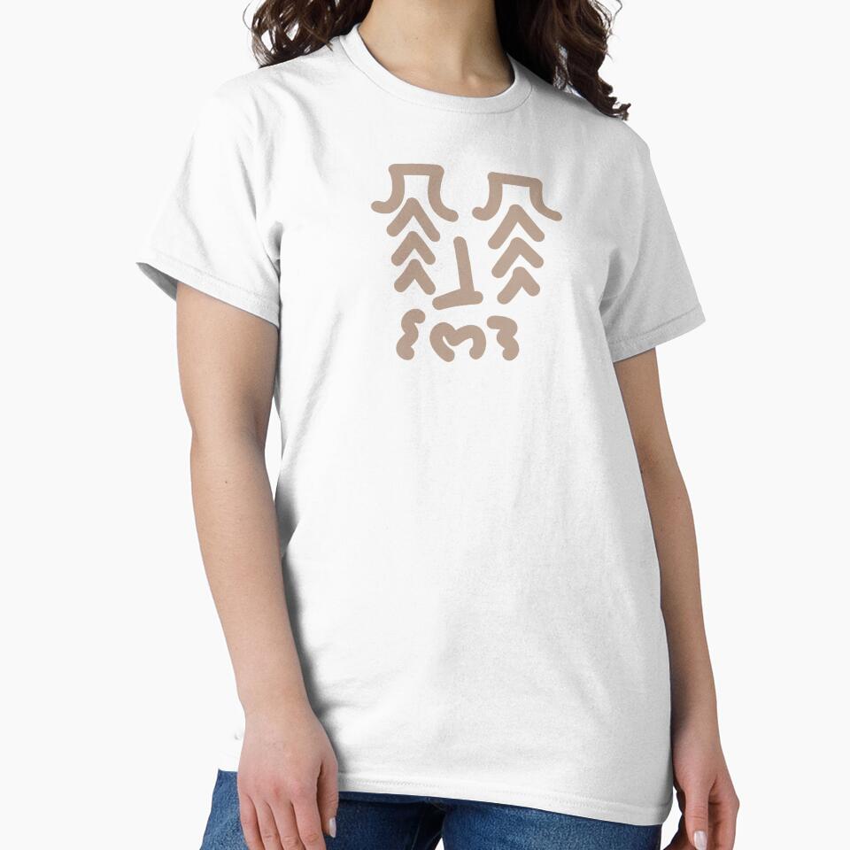Abstract Doodle Face – Minimal Hand-Drawn Character in Neutral Beige by felipemaldonadoart