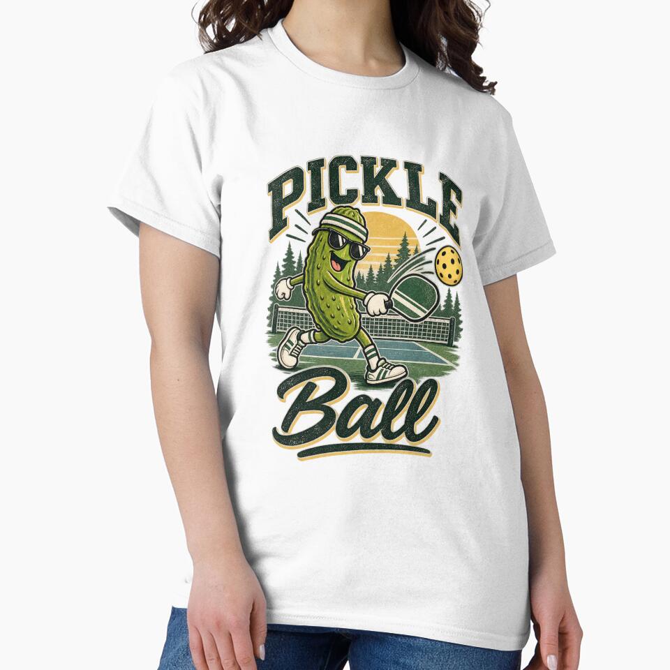 Pickle Ball – Funny Pickleball Player, Pickle Lover & Retro Sports Desig by InkBarn