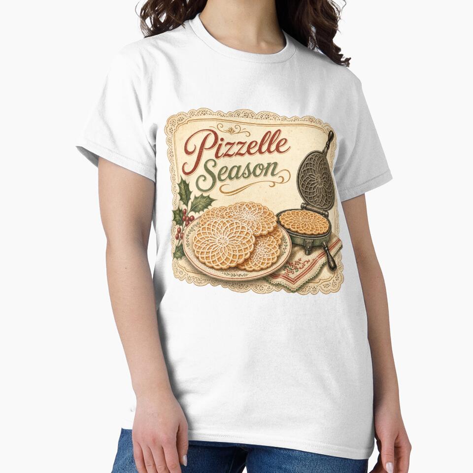 Pizza Season Vintage Italian Christmas Waffles by BoosterShop