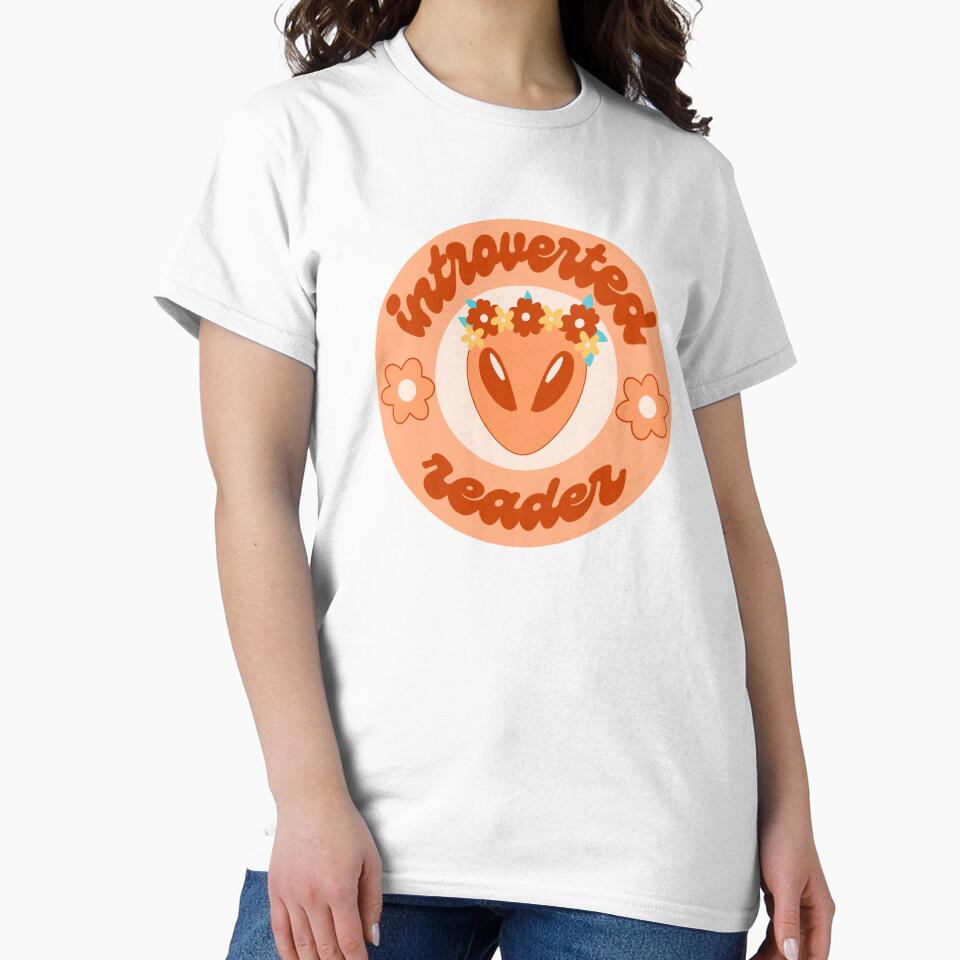 Introverted reader orange alien by RavenAMarie