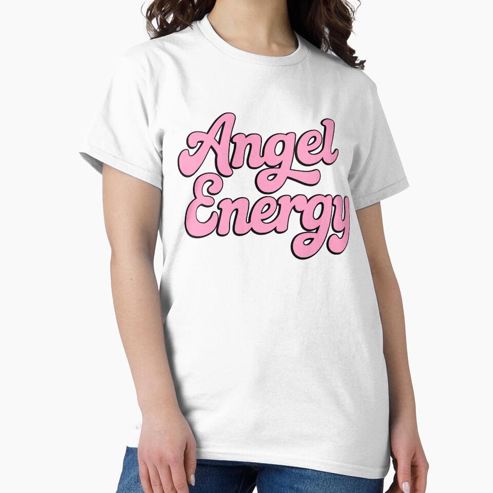 Angel Energy Pink Retro Aesthetic Typography by PMCreative