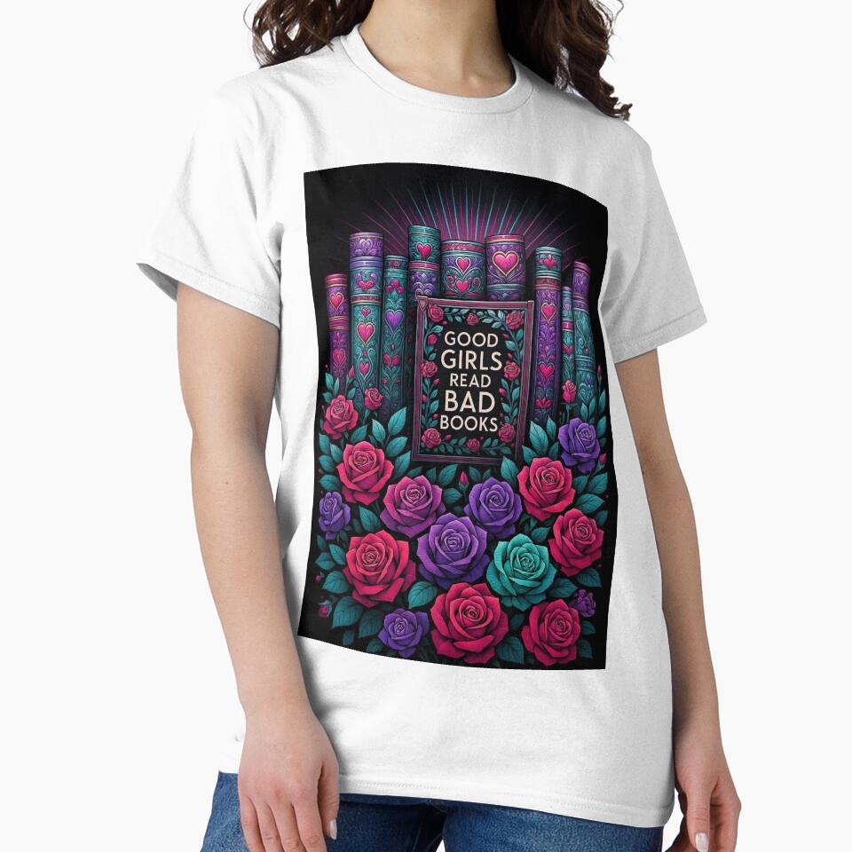 Good Girls Read Bad Books Gothic Roses & Books Design by Compass and a Camera