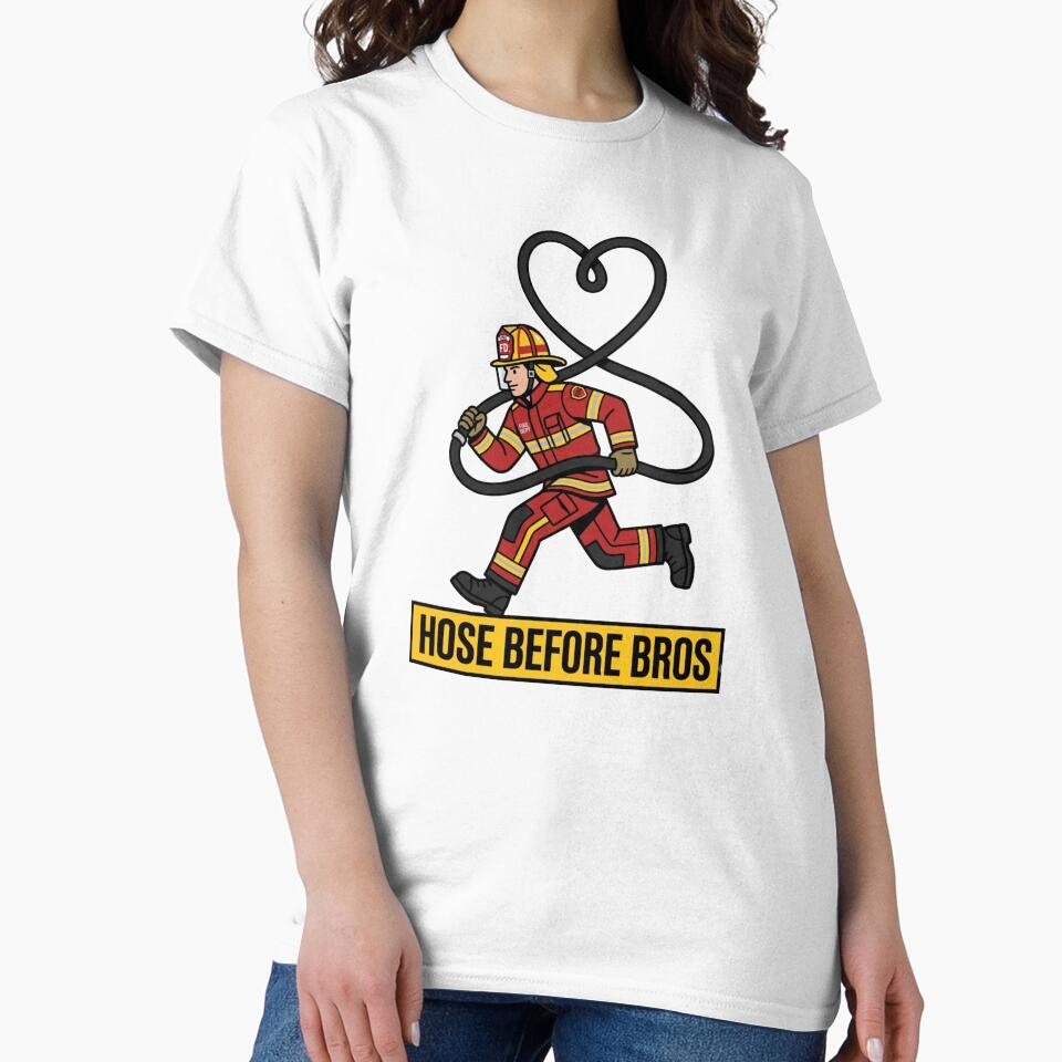 Funny Firefighter Hose Heart Trade by NeonNerd Studio