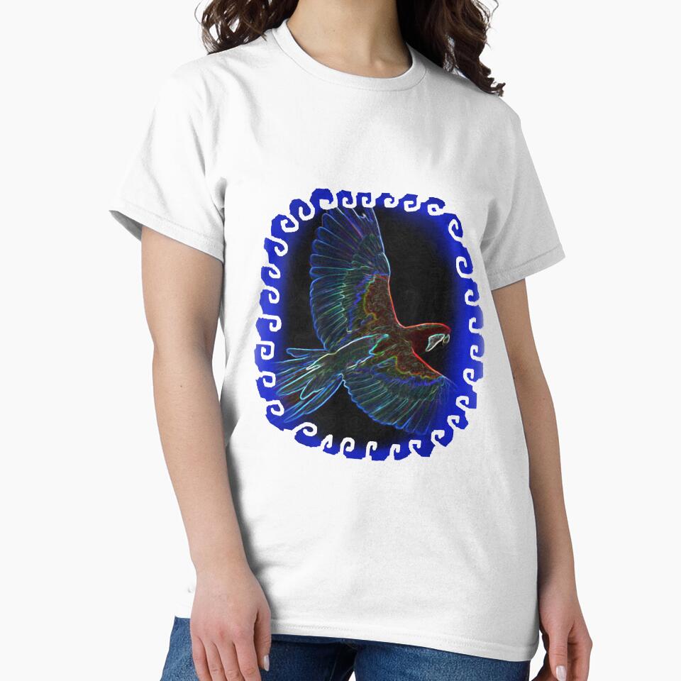 neon parrot by THE AMERICAN TEEVANGELIST