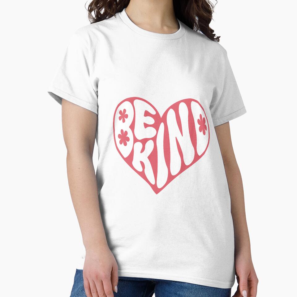 Be Kind Pink Heart Affirmation by tealborealis