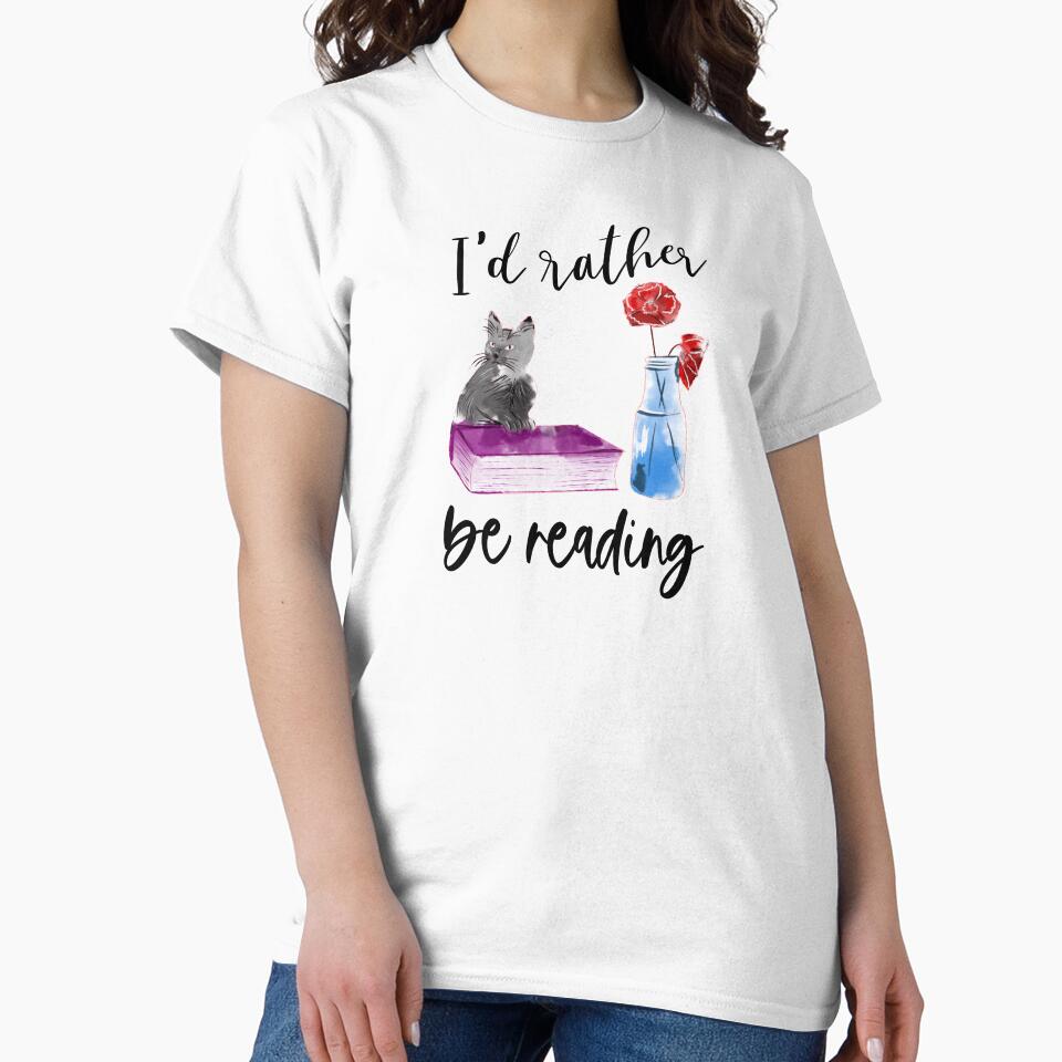 I'd rather be reading books Design by NataPrando