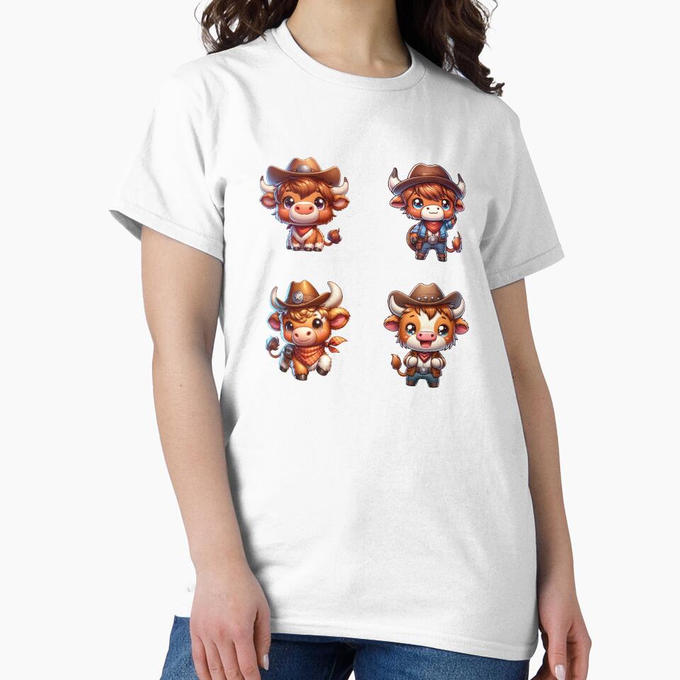 Cowboy Scottish Highland Cows by TheAnimalZ00