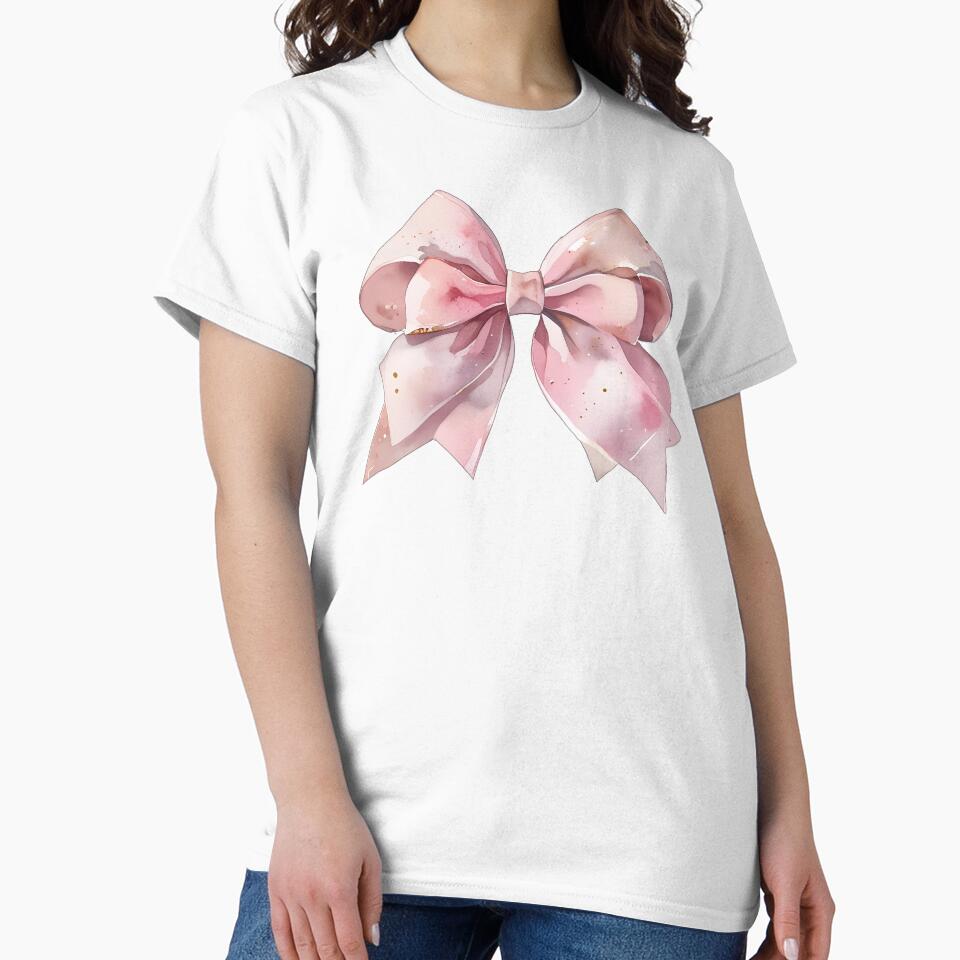 Adorable Watercolor Coquette Bow by Dynke