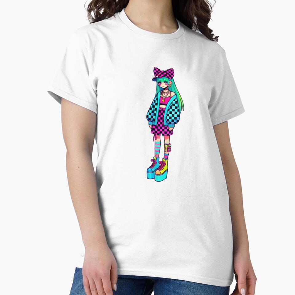 JAPANESE AESTHETIC  HARAJUKU COLORFUL GIRLY STYLE FASHION by Arts4U