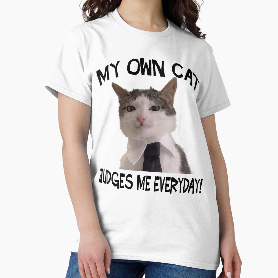 Funny Cat Judges Me Meme by RebeccaLittlee