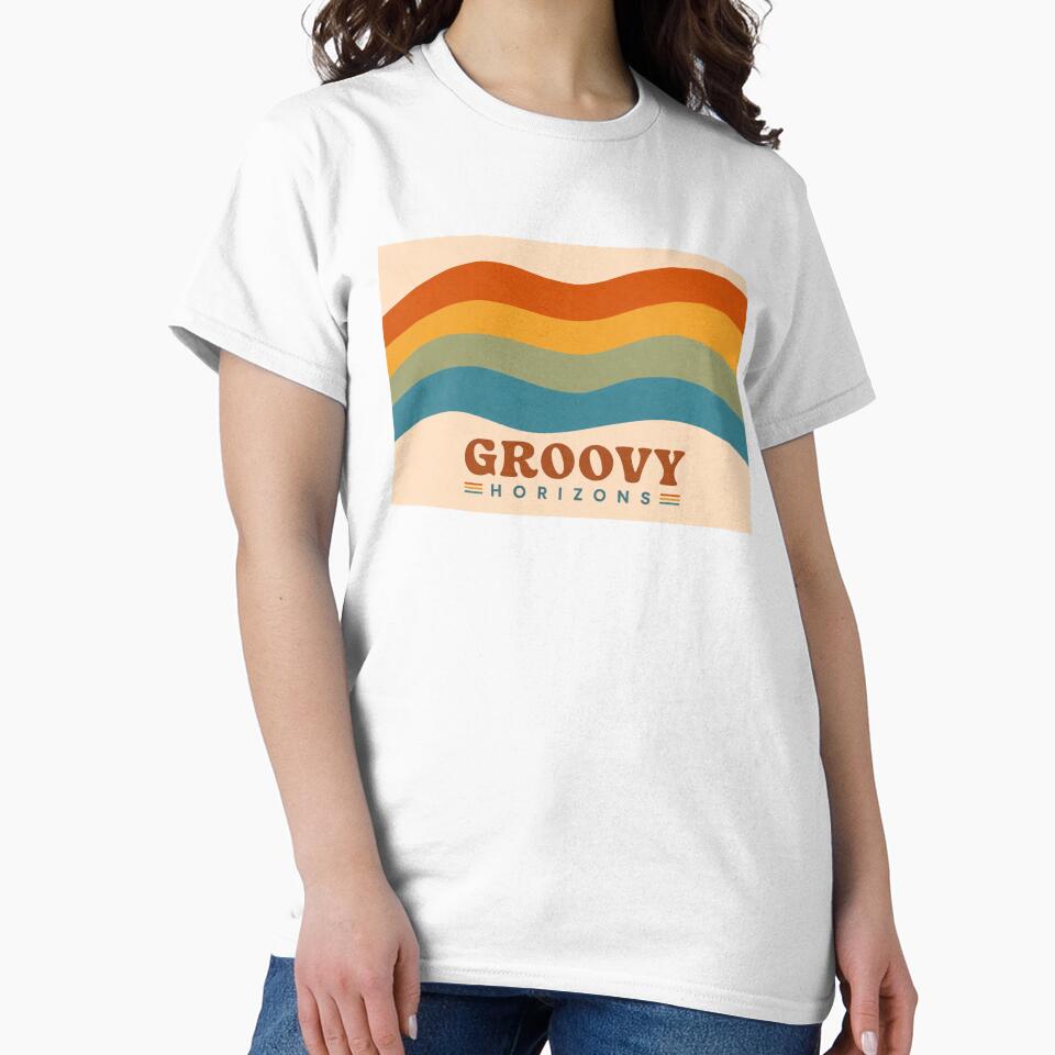 70s Groovy Horizons Retro Waves by BlueBerry45
