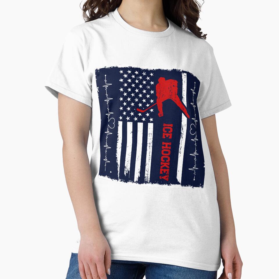 Ice Hockey USA Flag by ChuckyStore79