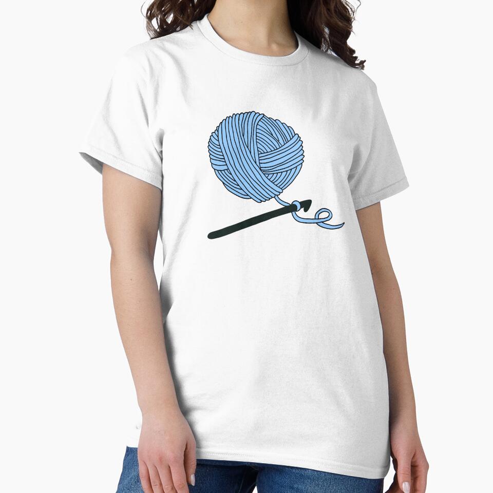 Hobby Illustrations: Pastel Blue Crochet by ChriseryMerch