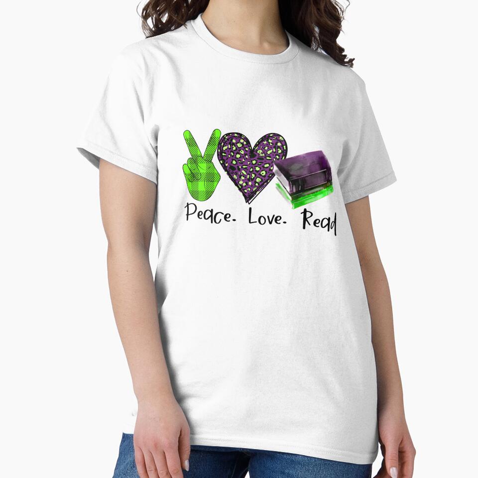 Peace Love Read Book Design by NataPrando