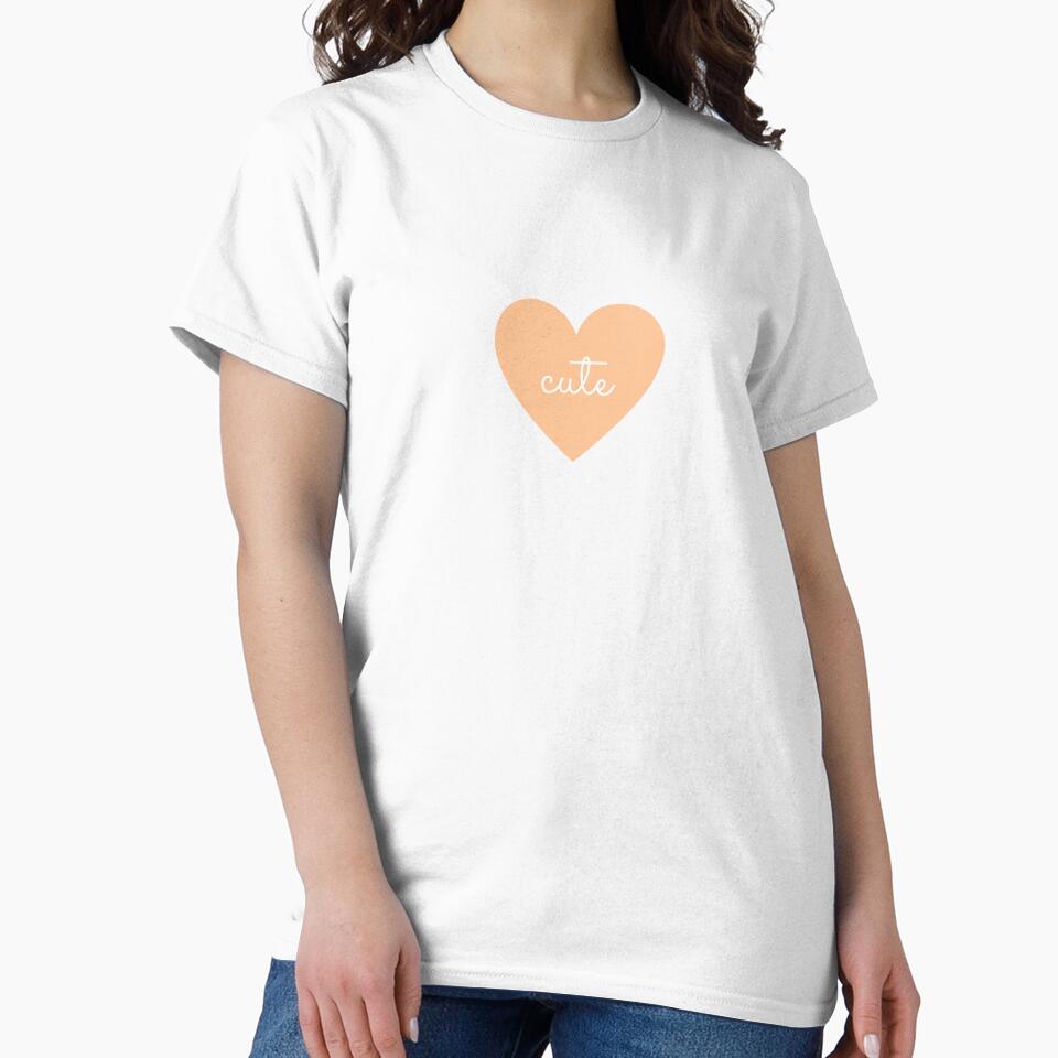 Cute Heart Print (Soft Orange) by saeroun