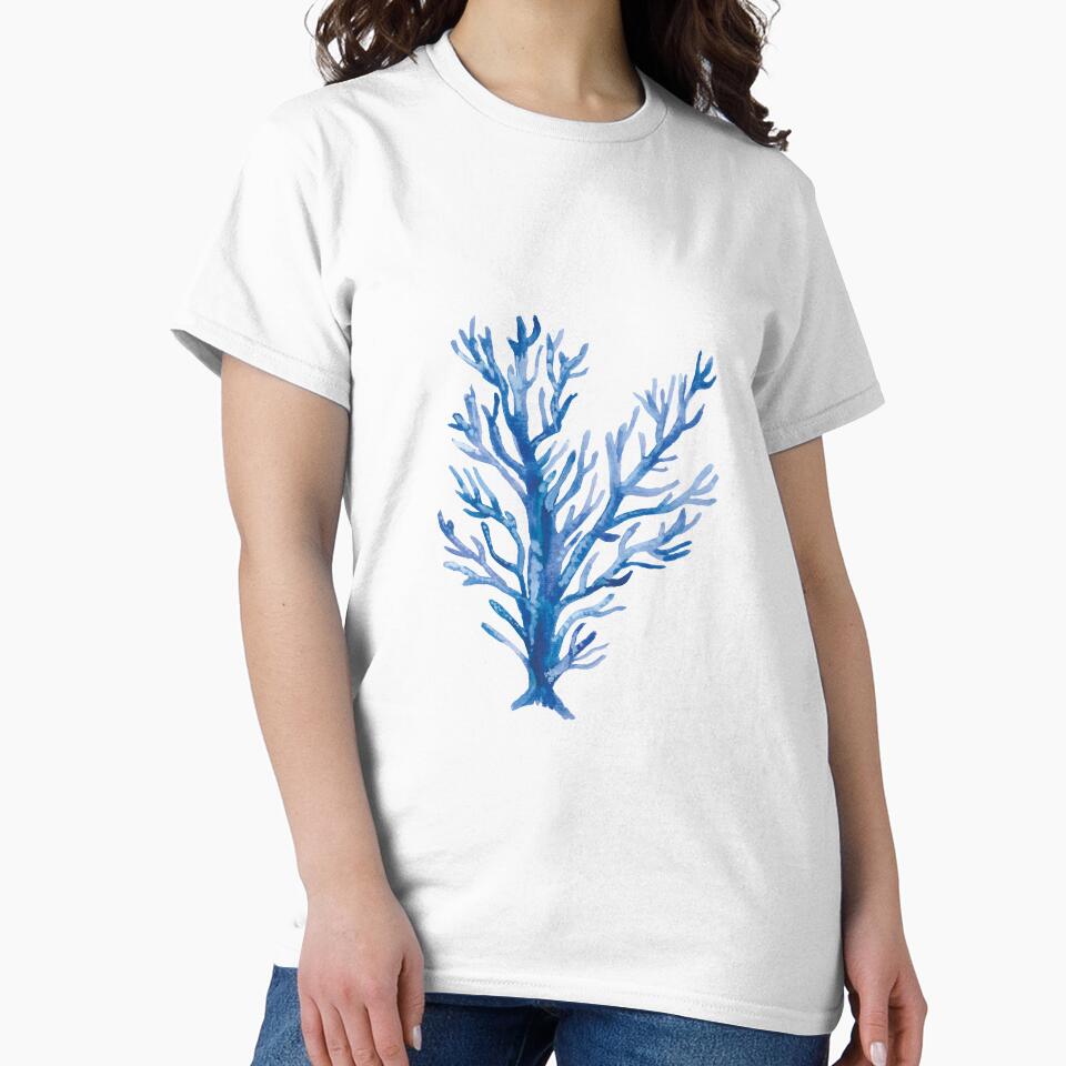 Blue Coral - Watercolor - Great Barrier Reef by lightandshine Unisex