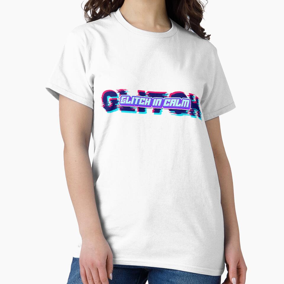 Glitch in Calm Cyberpunk Shirt - Vaporwave Aesthetic Techwear Tee by NeuralBrush27