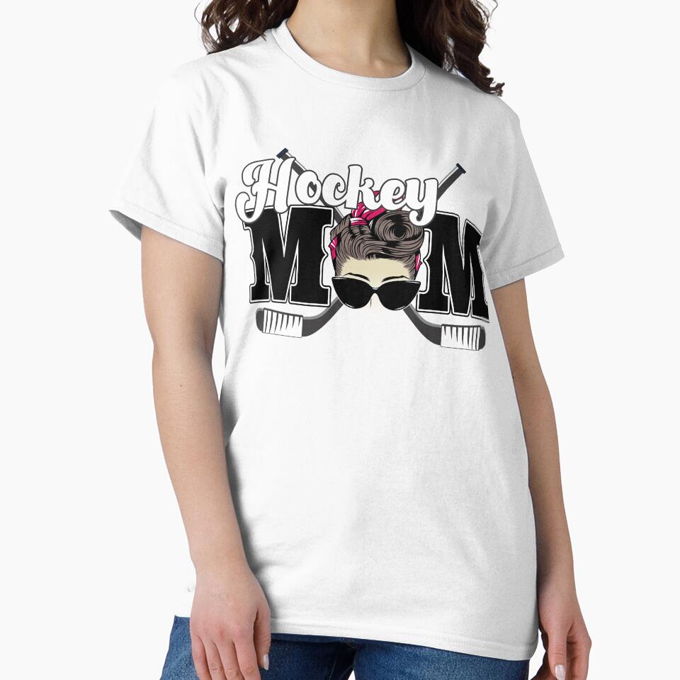 Retro style hockey mom with class by ColorWheelDsign