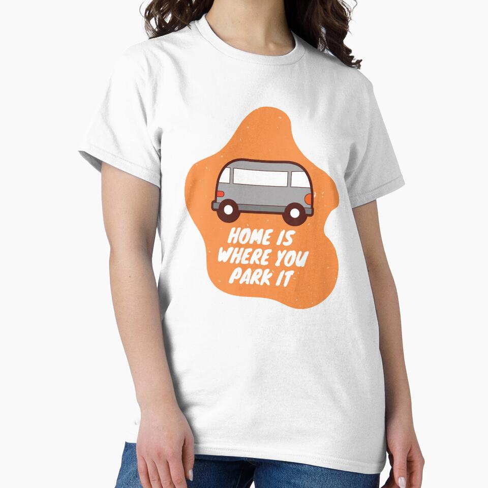 Van Life Home is Where you park it retro cartoon cute by cherryblue