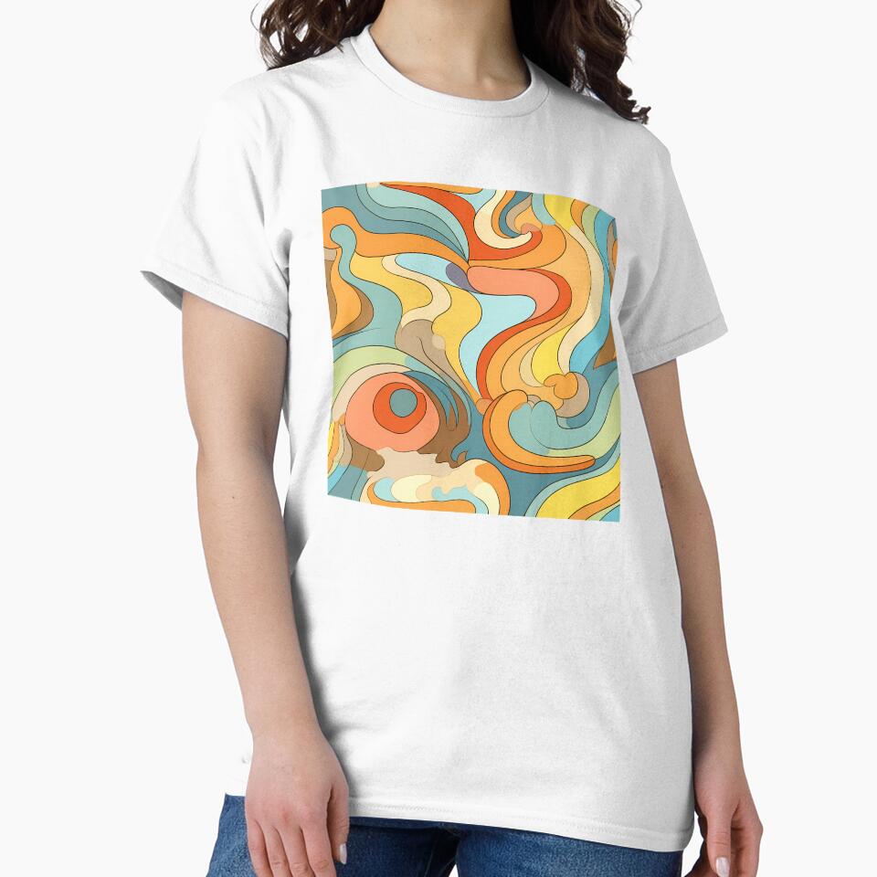 Groovy 70's Theme Pattern #8 by CareToCanvas