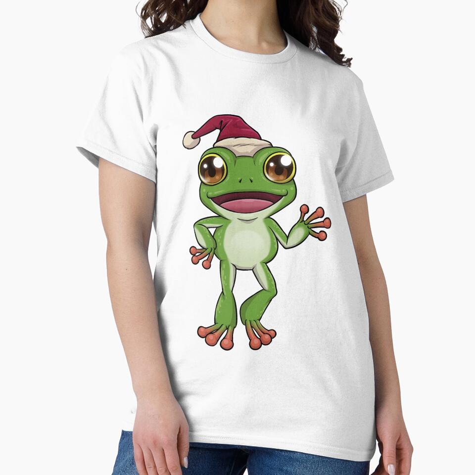 Australian Green Tree Frog Santa | Christmas Reptile by Jovak