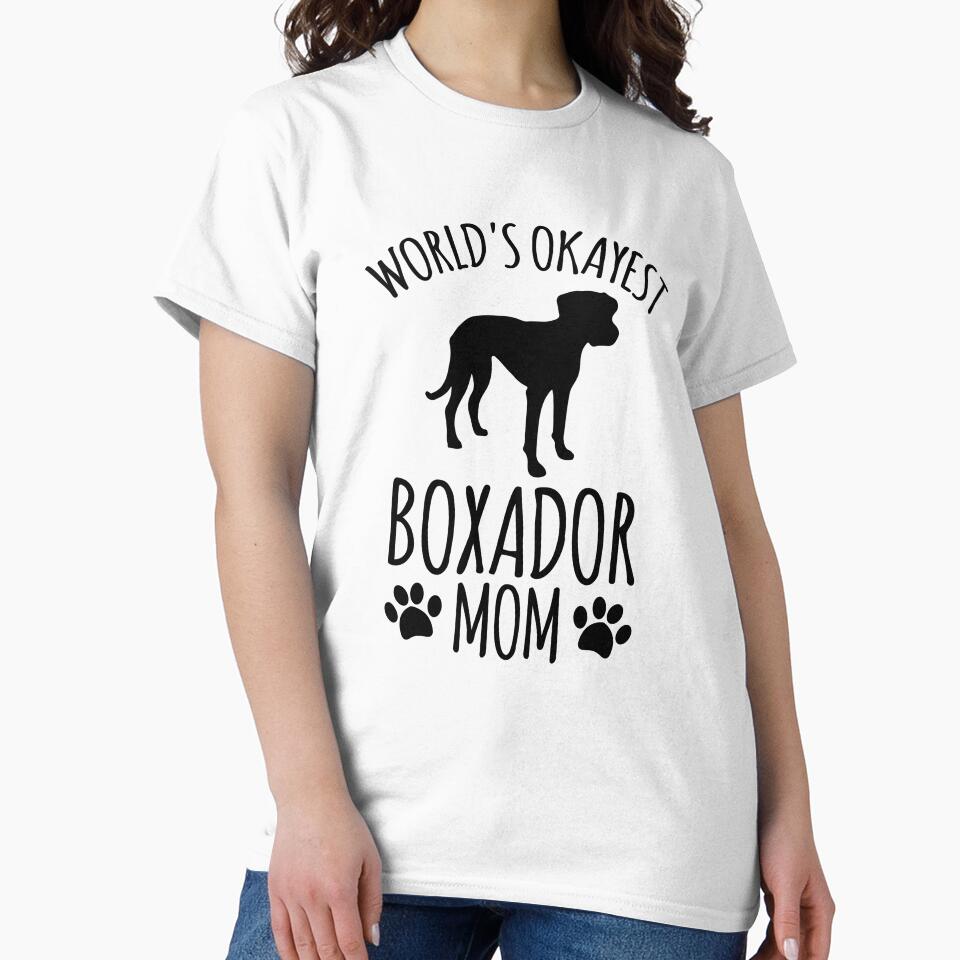 Worlds Okayest Boxador Mom - Dog Mom by kindxinn