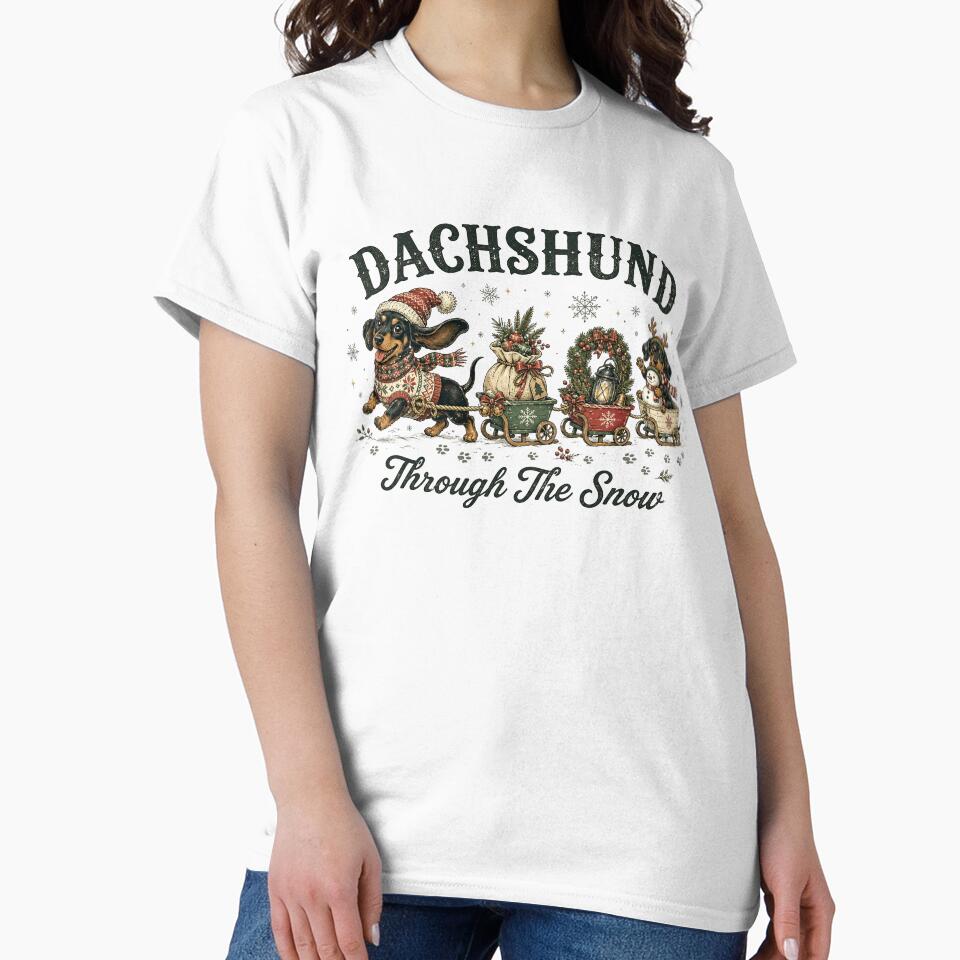 Funny Dachshund, Christmas Sweater, Christmas Dog by wesdesignshop