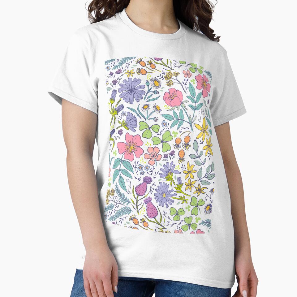 Hand Drawn Flowers by Jacqueline Hurd