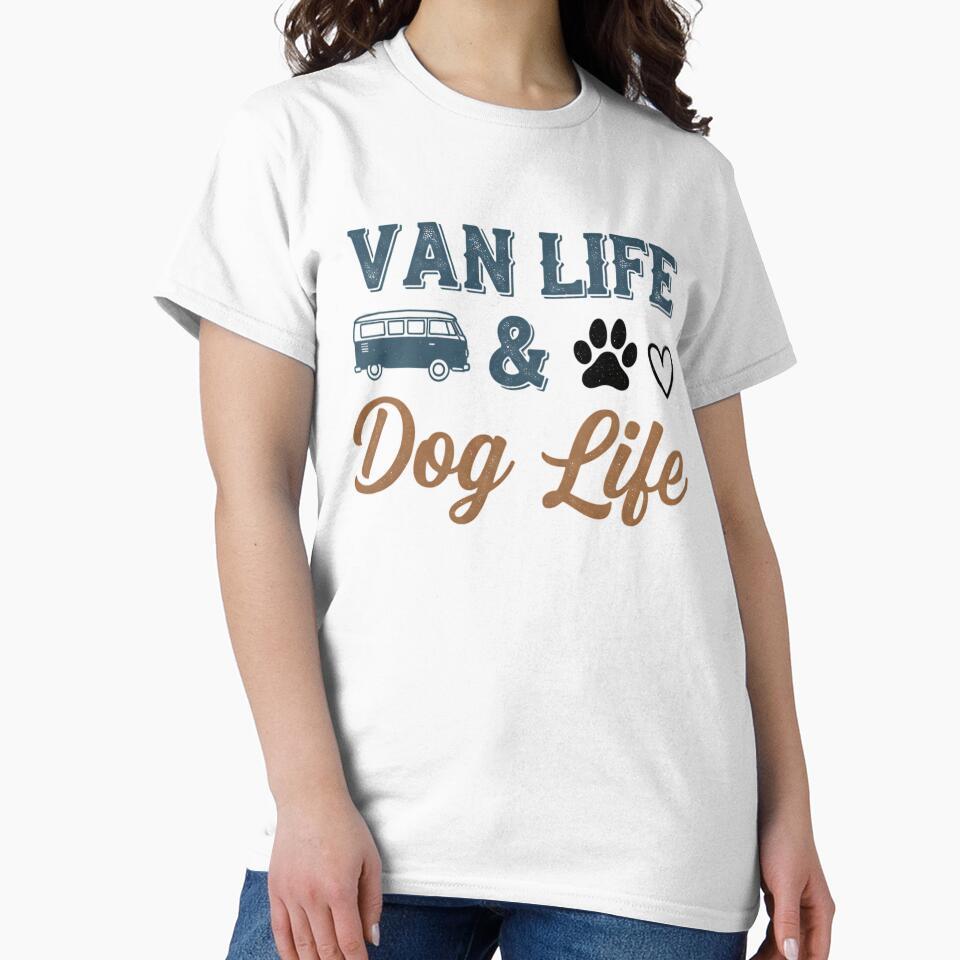Minimalist Van Life and Dog Life Travel Design by Silent Watch Threads.