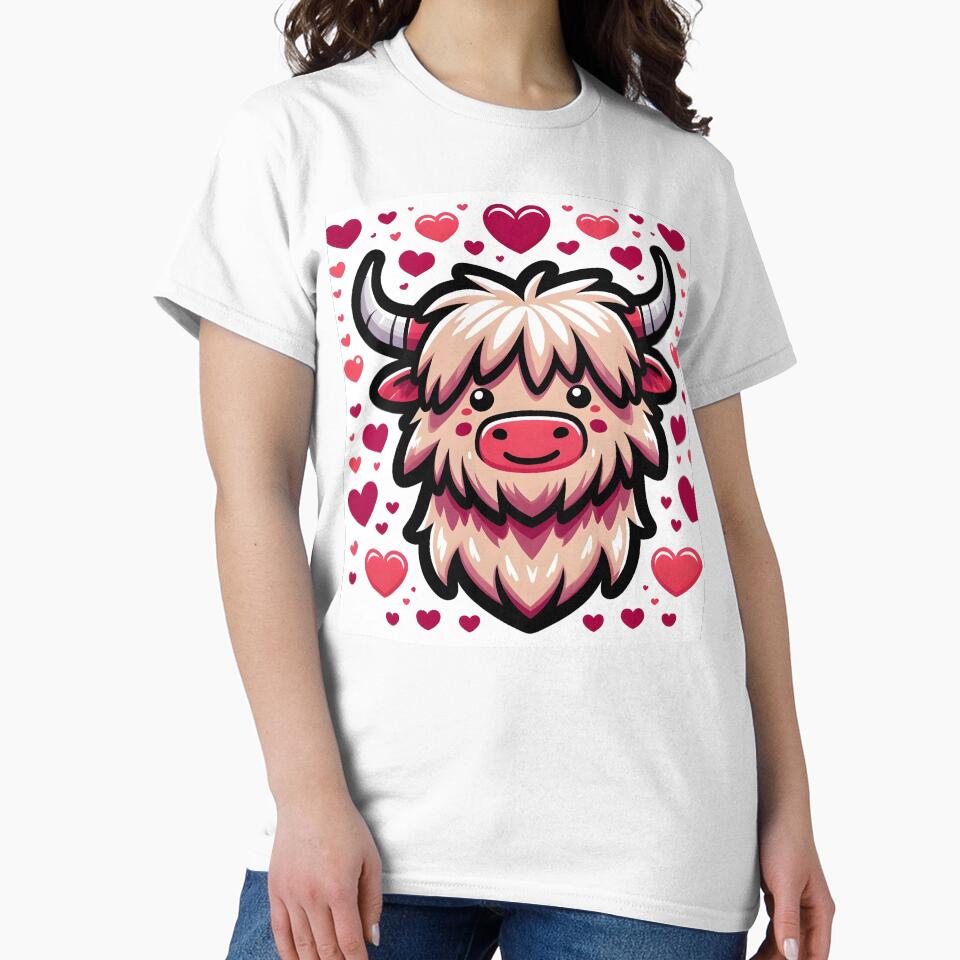 Valentine Highland Cow by Truck Stop One