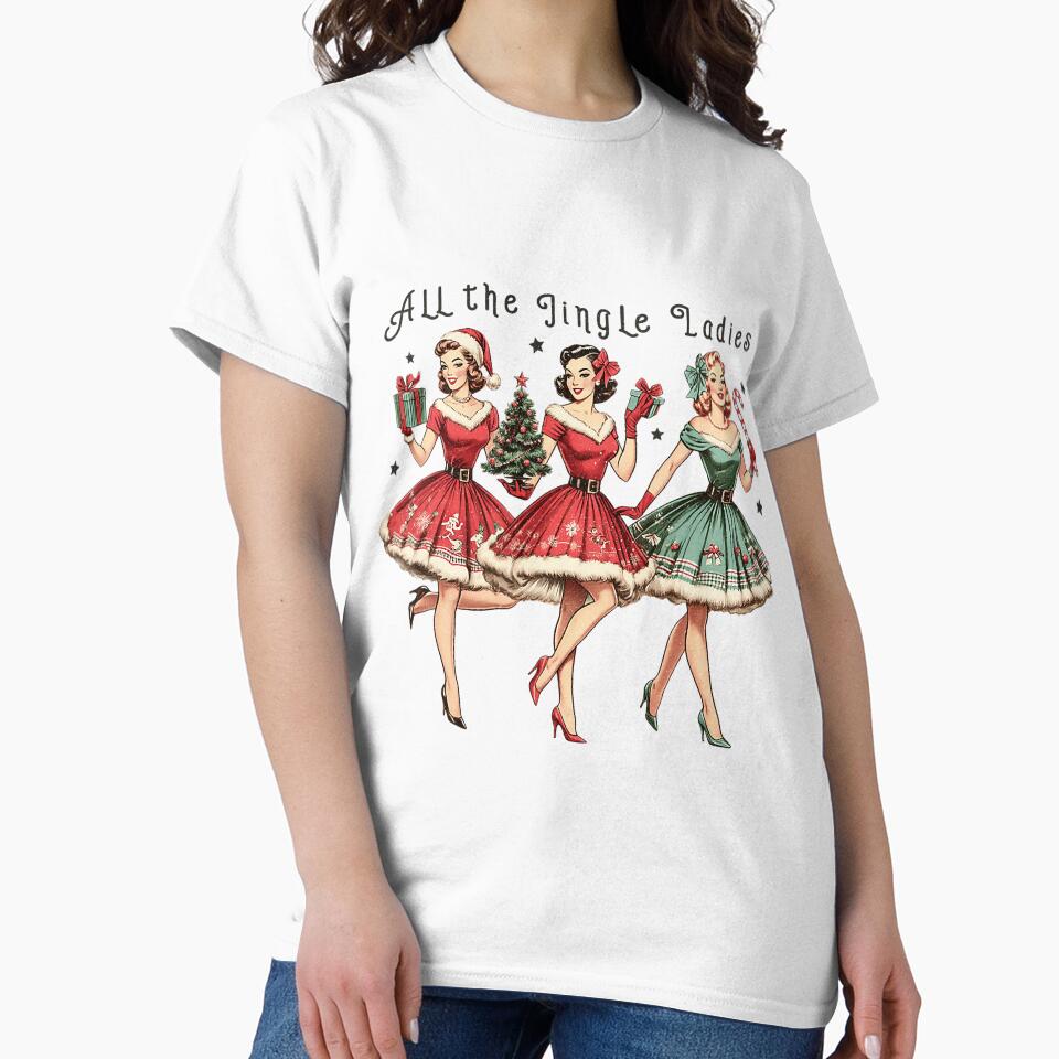 All the Jingle Ladies Retro Holiday Scene by torildorxop