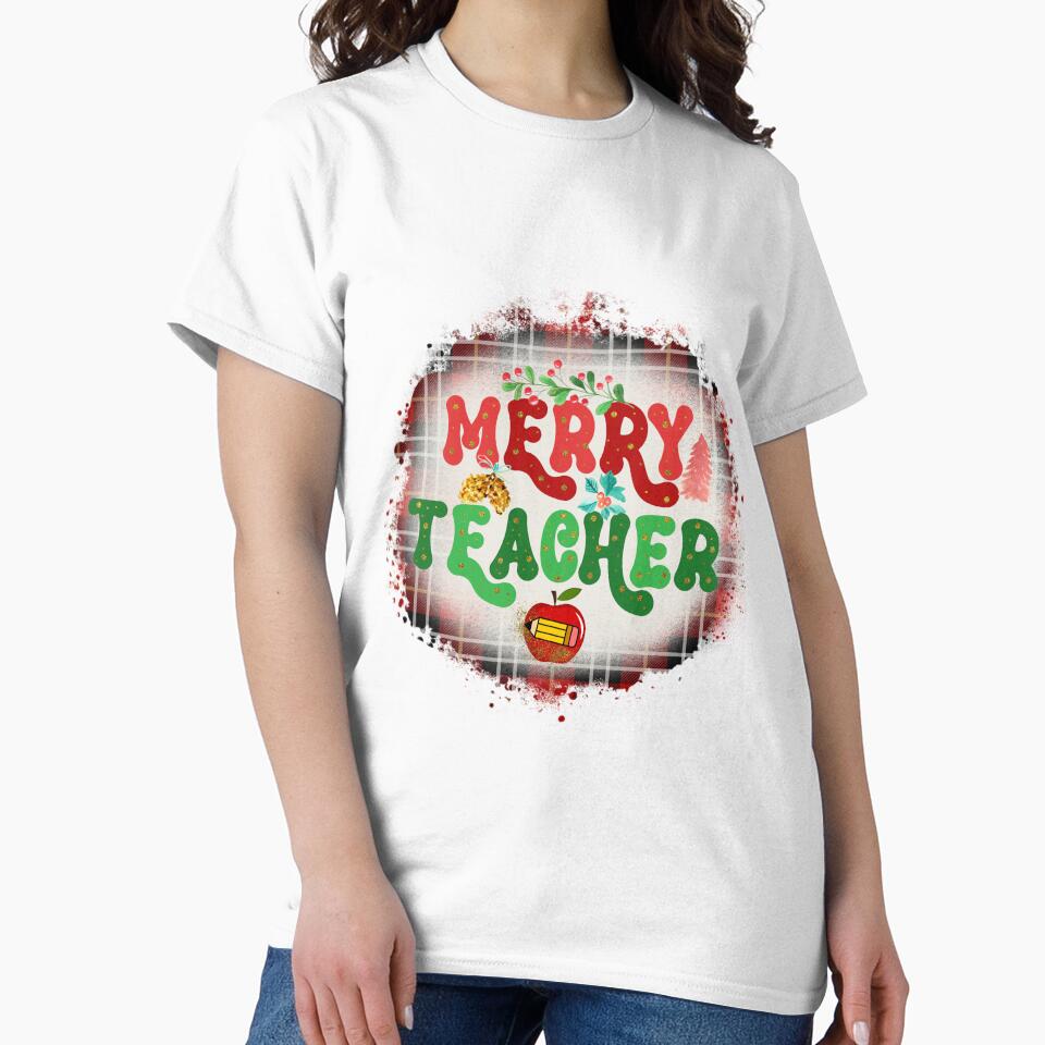 Merry Teacher I Christmas Holiday Teacher by younghopes
