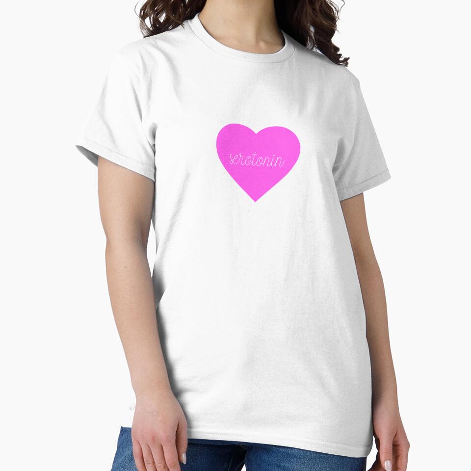 I Heart Seretonin Print (Hot Pink) by saeroun