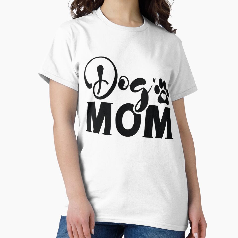 Dog Mom - Funny Dog Quotes Retro Vintage Aesthetic Best Puppy Mother Fur Mama Pet Animal Family Gift by FuzionRaptor