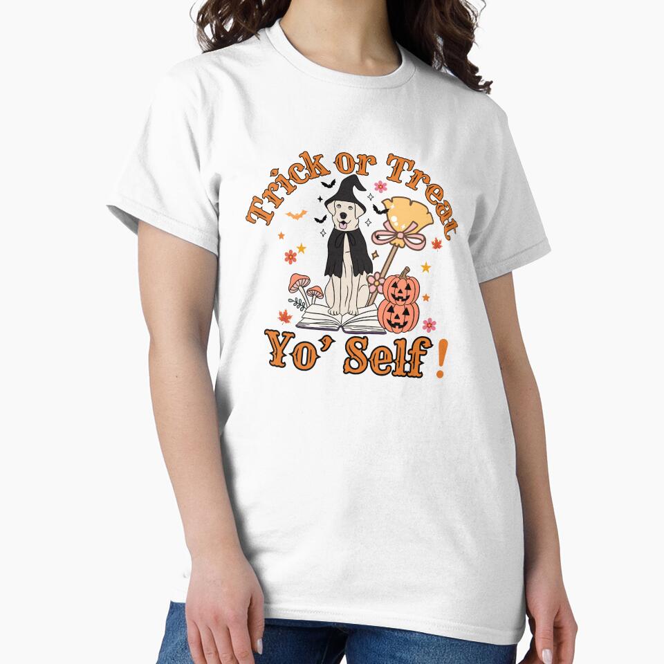Trick or Treat Your Self Fall Halloween Female Design by Raise2Shine
