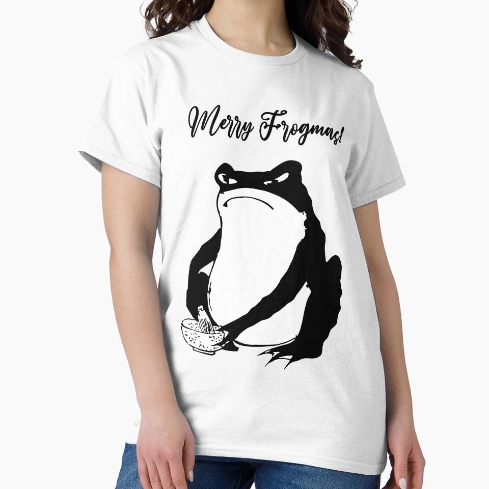 Festive Melancholy: Matsumotos Unimpressed Frogmas Greetings by EmeraldeaArt