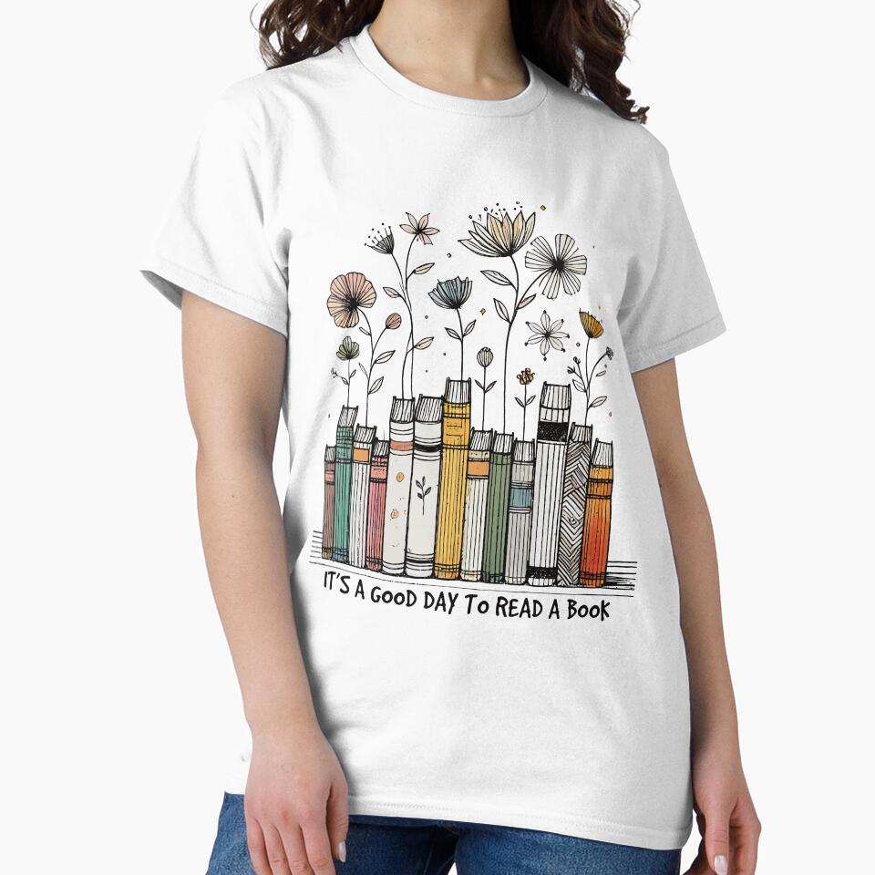 Bookworm Funny Book Saying Florales by LuminOrb