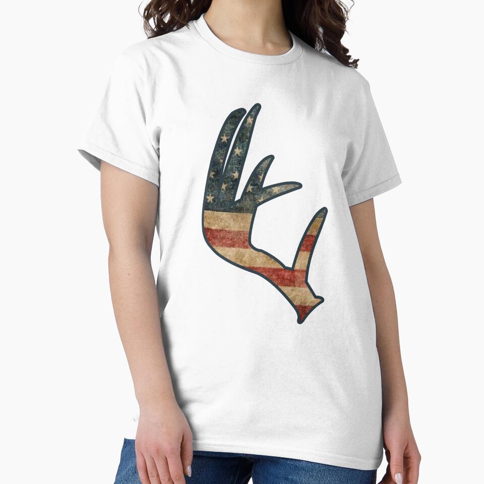 Deer Antlers USA Merica America Hunting Hunter by Boum04