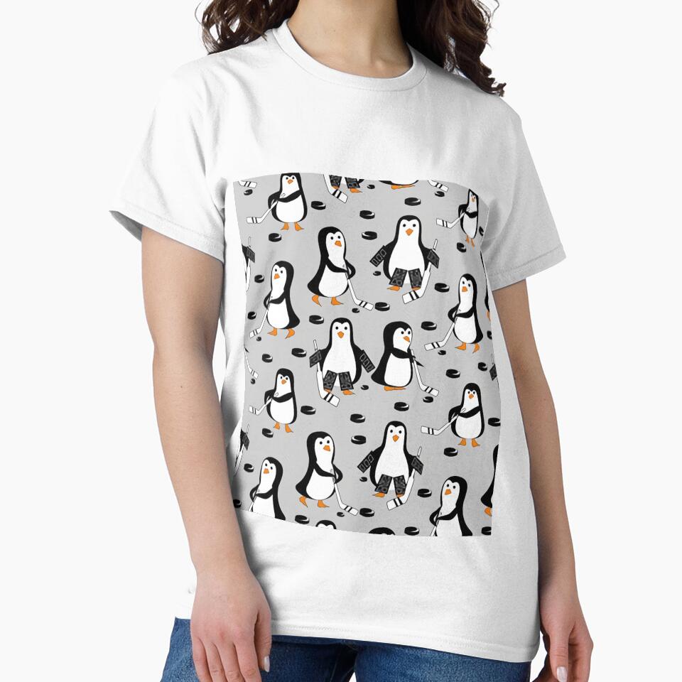 Funny Penguin Ice Hockey by MignonBeauty