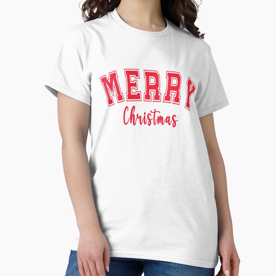 Merry Christmas Design Cool Christmas Fashion Tees by Puristock