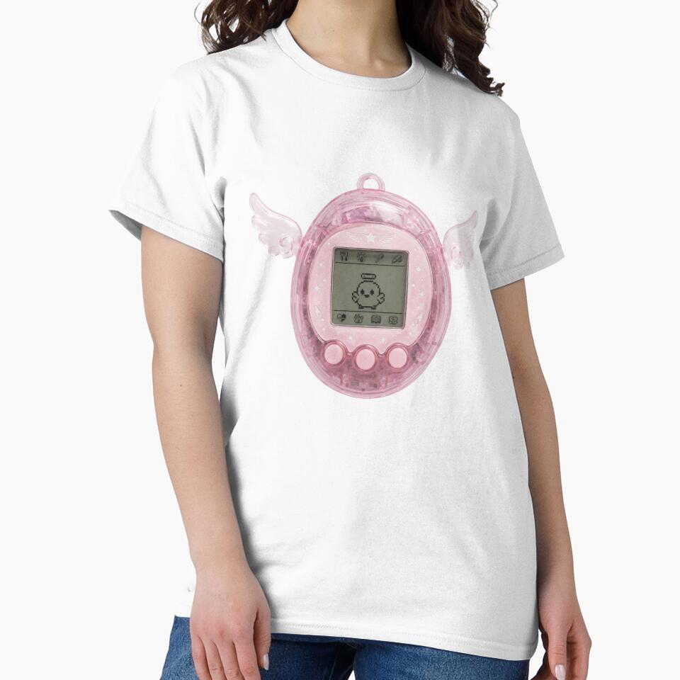 pink tamagotchi angel by funkyrainbowss