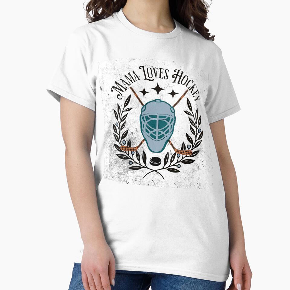 Mama Loves Hockey! Hockey Mom Gift by SSustainable