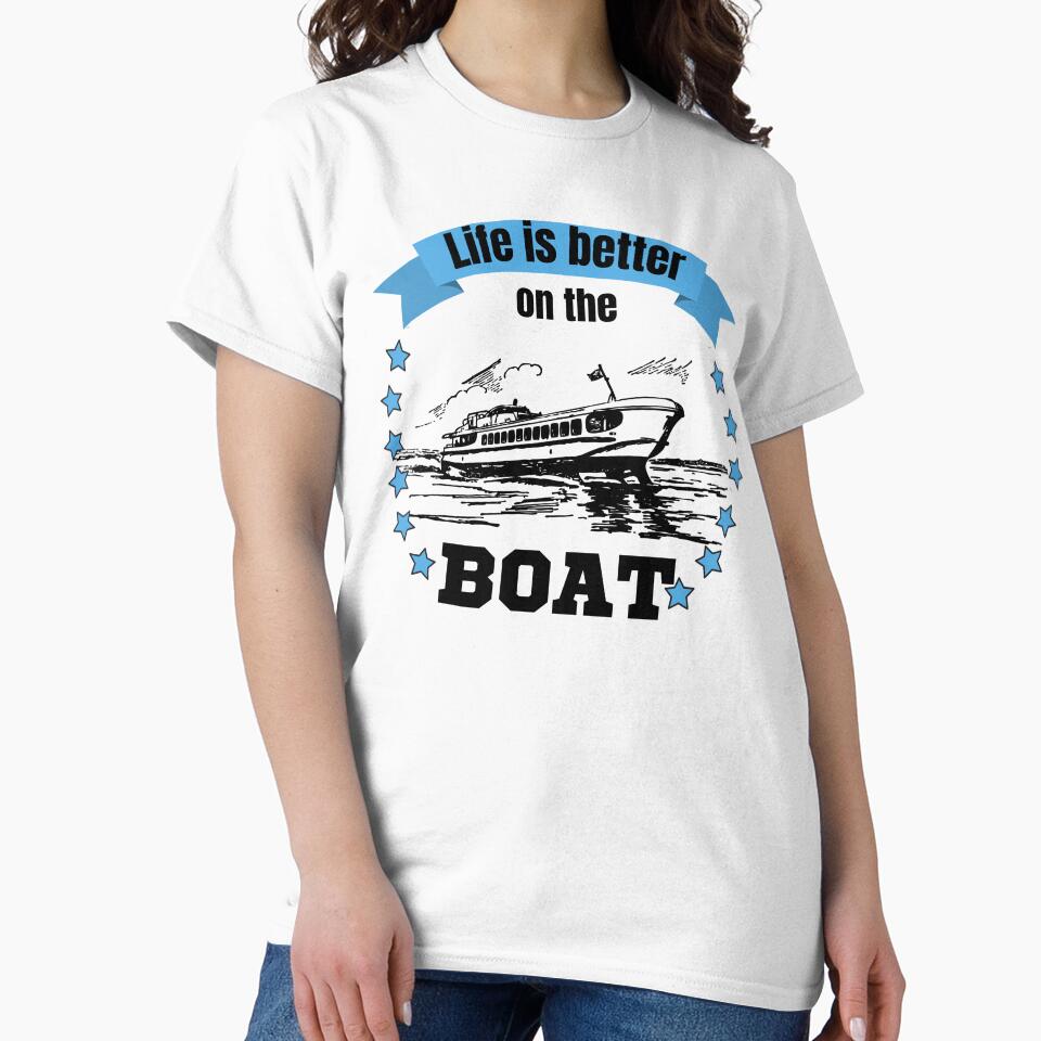Life Is Better On The Boat by BronikowskiART