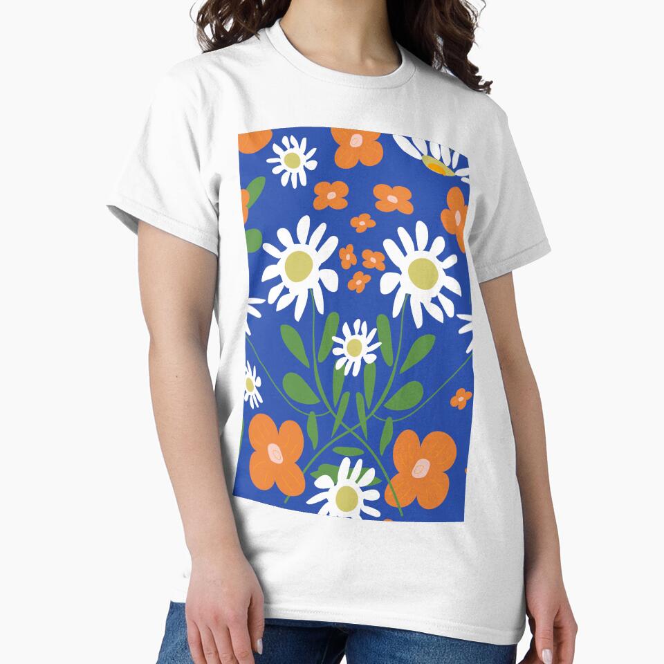 Folk Floral Fun - Joyful Daisies. by SalsySafrano