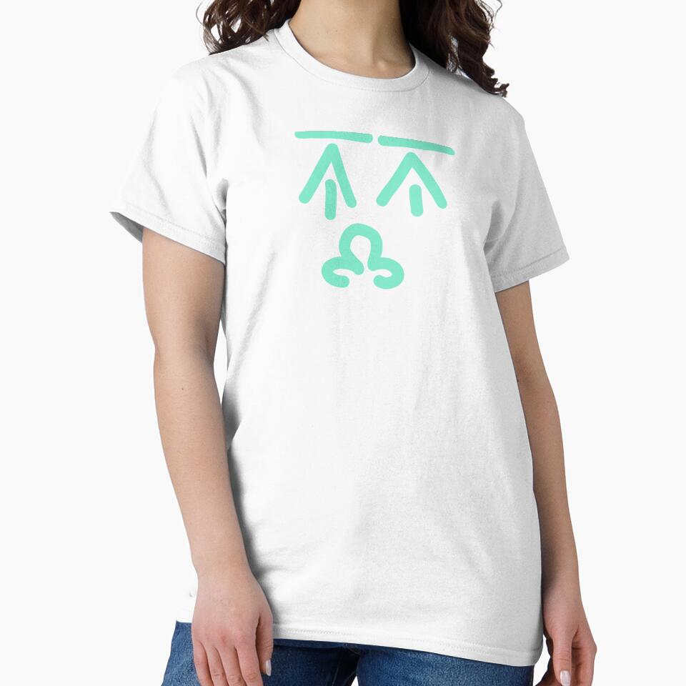 Mint Abstract Doodle Face – Minimalist Modern Line Art Illustration by felipemaldonadoart