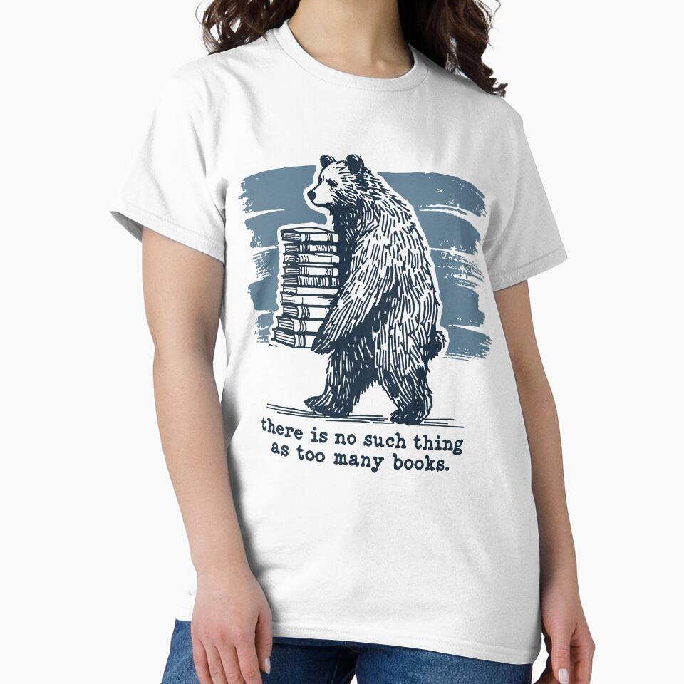 Retro Book Design Funny Book Lover Saying by LuminOrb