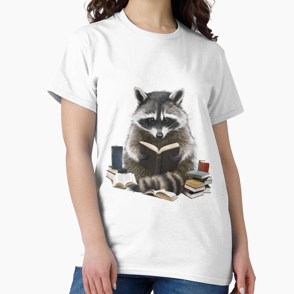 Bookish Raccoon Le lecteur ultime by zakioury